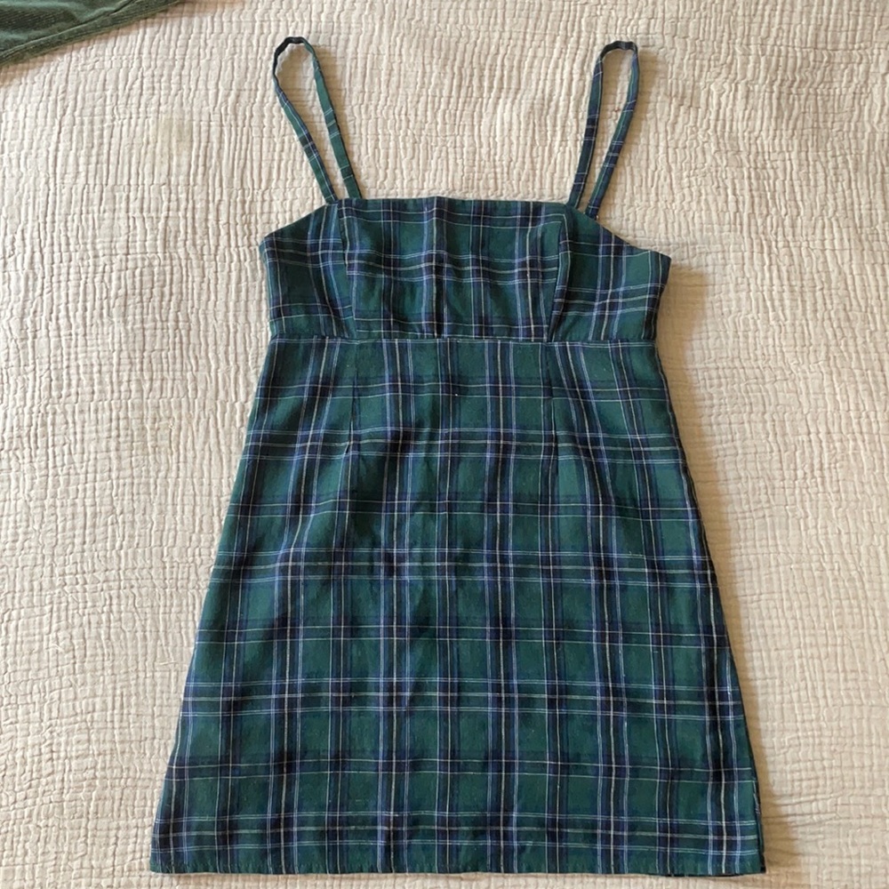 Plaid mini dress